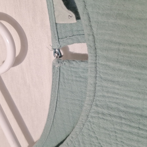 Boho Cotton Midi Dress, Blue Green Ombre, Universal, Sz 10, NWOT - Picture 12 of 13